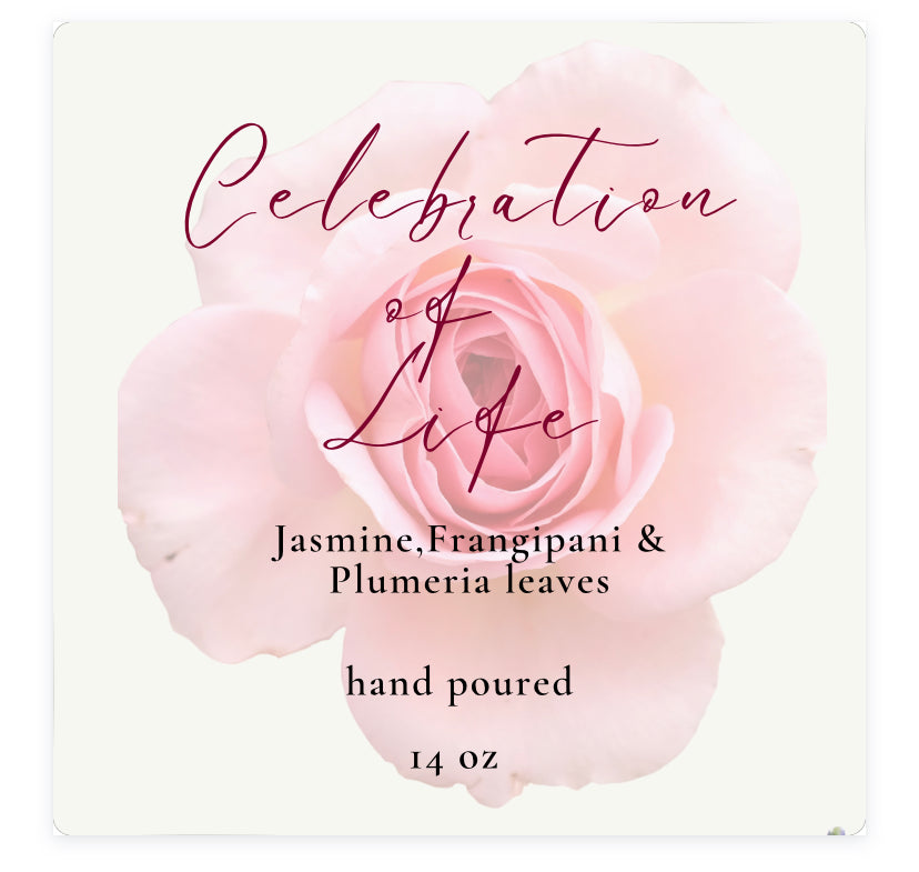 Soy fragrance candle label
